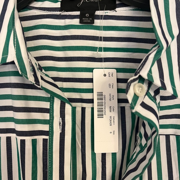 Striped dress with belt - Picture 5 of 5